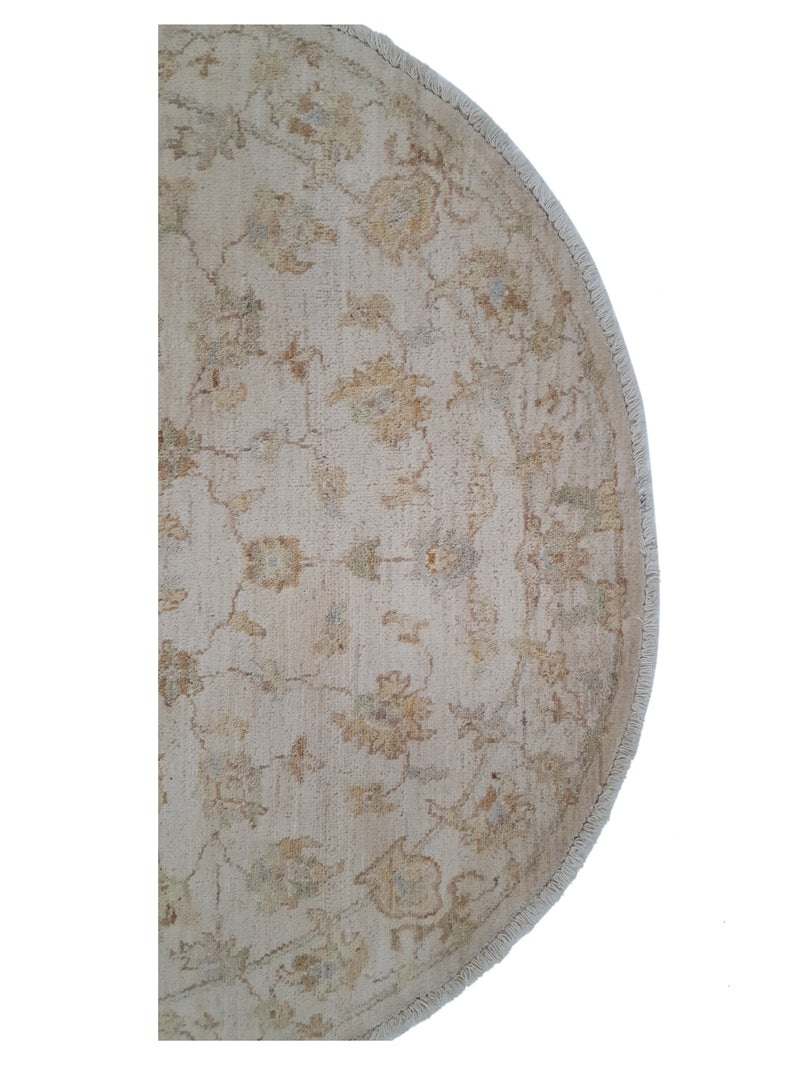 Pacific Ziegler 39422 Ivory Ivory Transitional Hand Knotted Rug