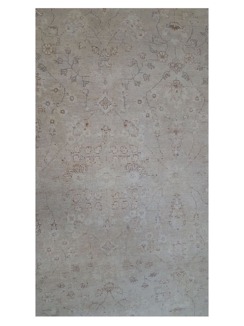 Pacific Ziegler 39438 Beige Ivory Transitional Hand Knotted Rug