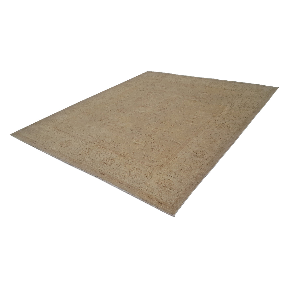 Pacific Ziegler 39438 Beige Ivory Transitional Hand Knotted Rug