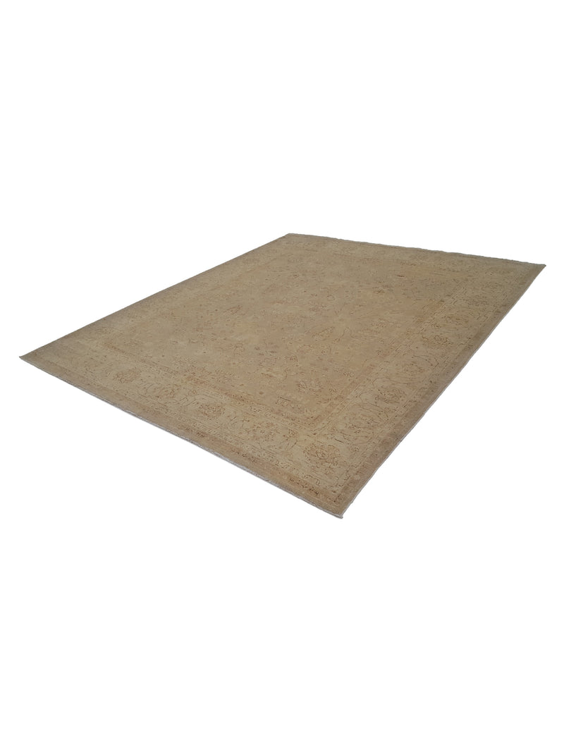 Pacific Ziegler 39438 Beige Ivory Transitional Hand Knotted Rug
