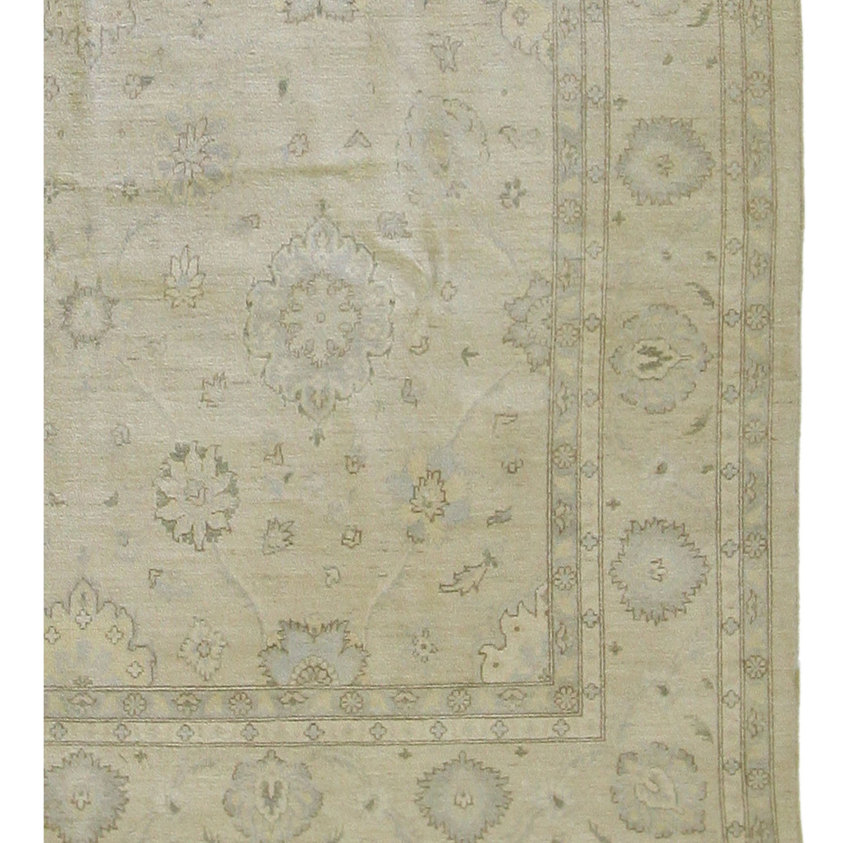 Pacific Ziegler 39442 Ivory Ivory Transitional Hand Knotted Rug
