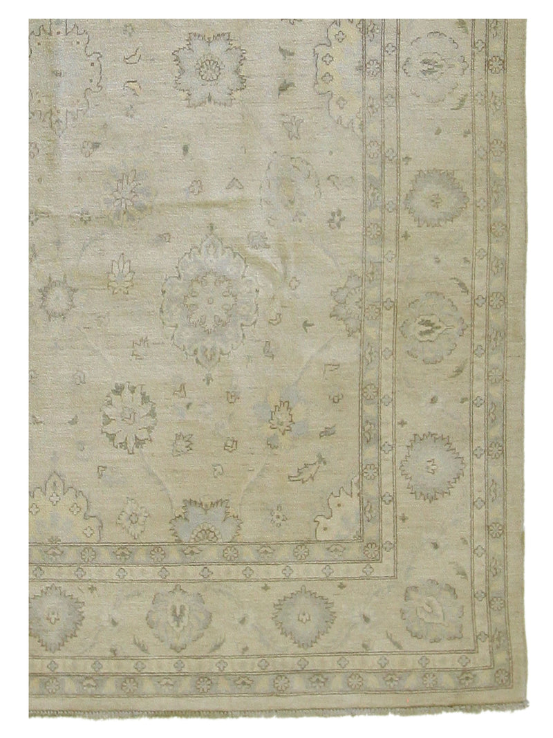 Pacific Ziegler 39442 Ivory Ivory Transitional Hand Knotted Rug
