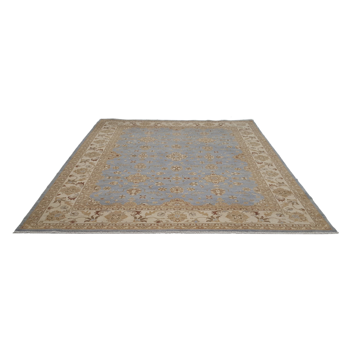 Pacific Ziegler 39443 Blue Ivory Transitional Hand Knotted Rug