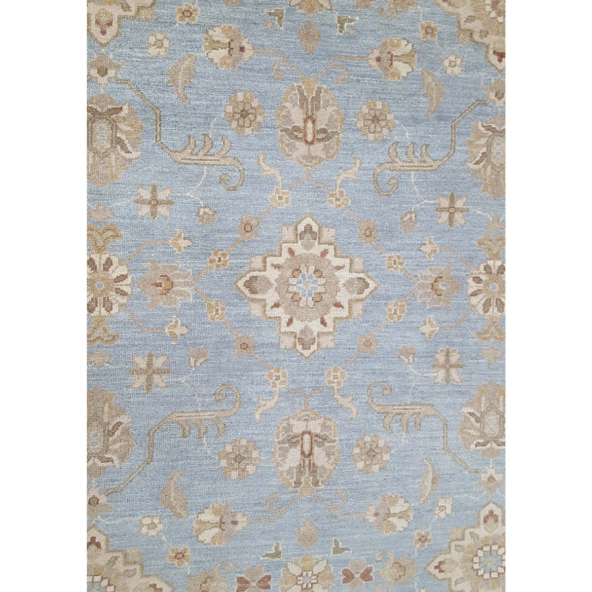 Pacific Ziegler 39443 Blue Ivory Transitional Hand Knotted Rug