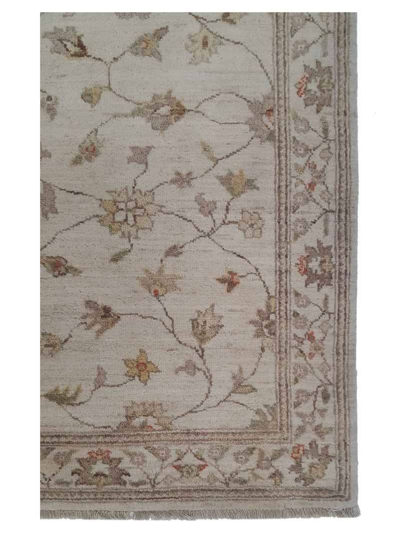 Pacific Ziegler 39455 Ivory Ivory Transitional Hand Knotted Rug