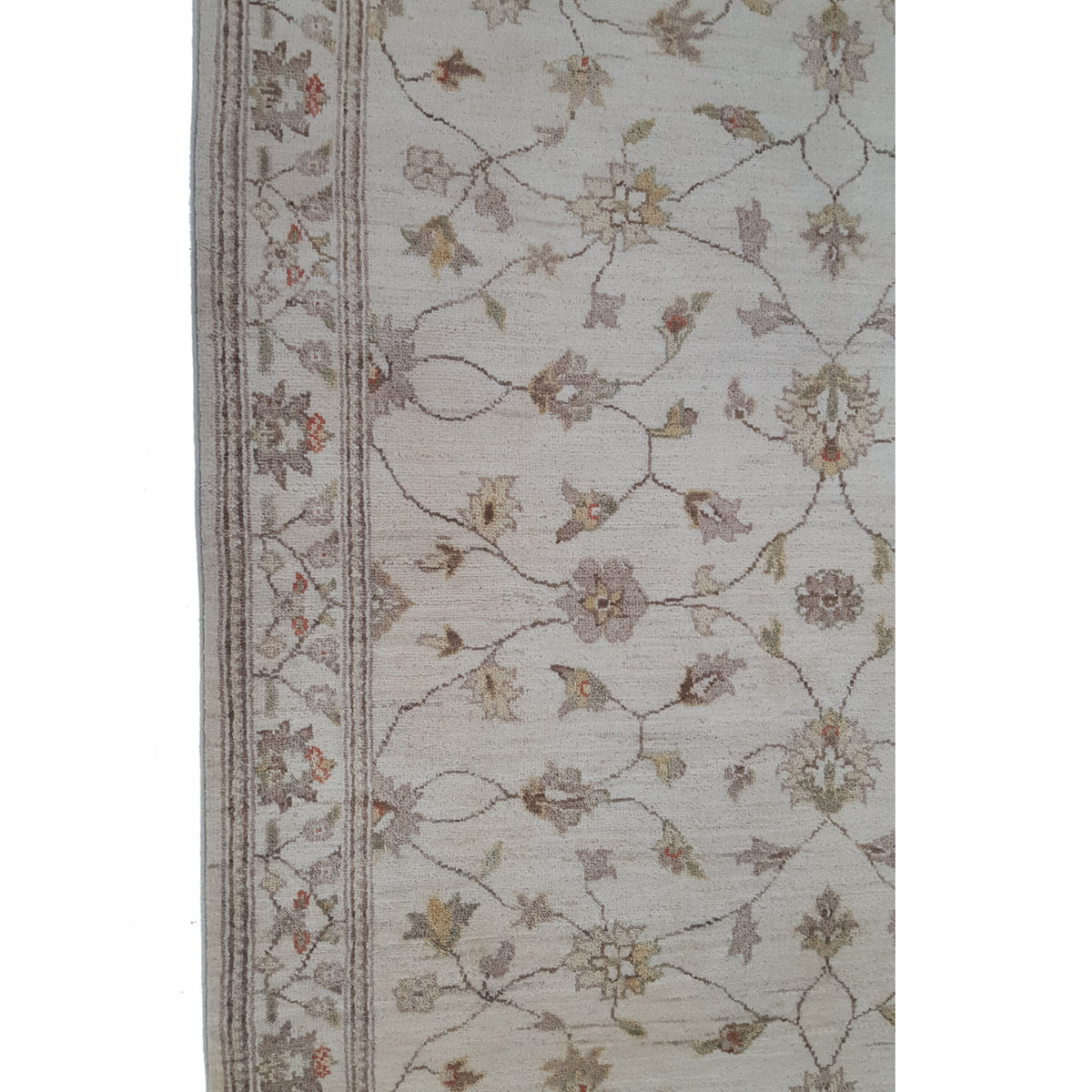 Pacific Ziegler 39455 Ivory Ivory Transitional Hand Knotted Rug