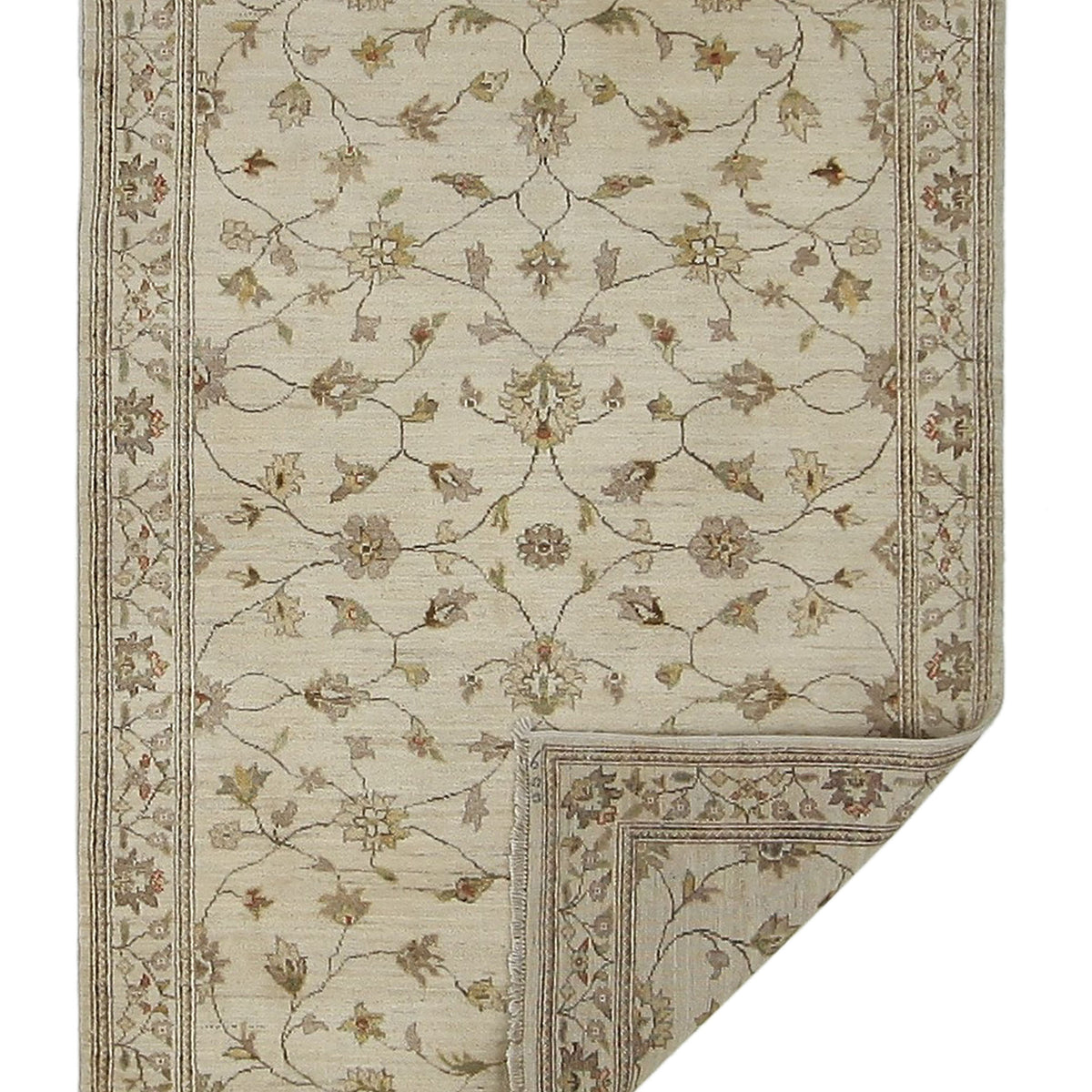Pacific Ziegler 39455 Ivory Ivory Transitional Hand Knotted Rug