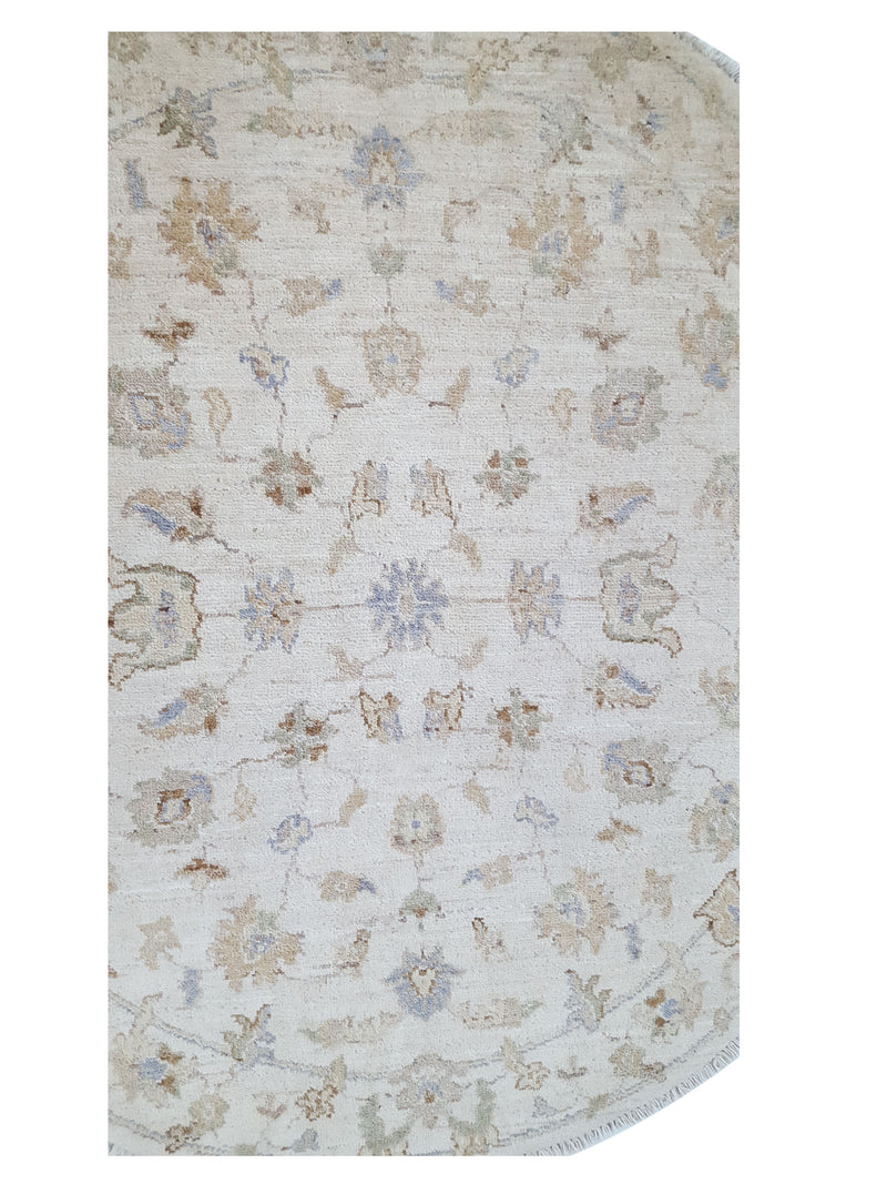 Pacific Ziegler 39458 Ivory Ivory Transitional Hand Knotted Rug