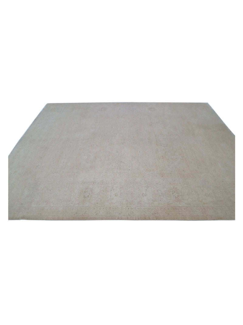 Pacific Ziegler 39461 Beige Wheat Transitional Hand Knotted Rug