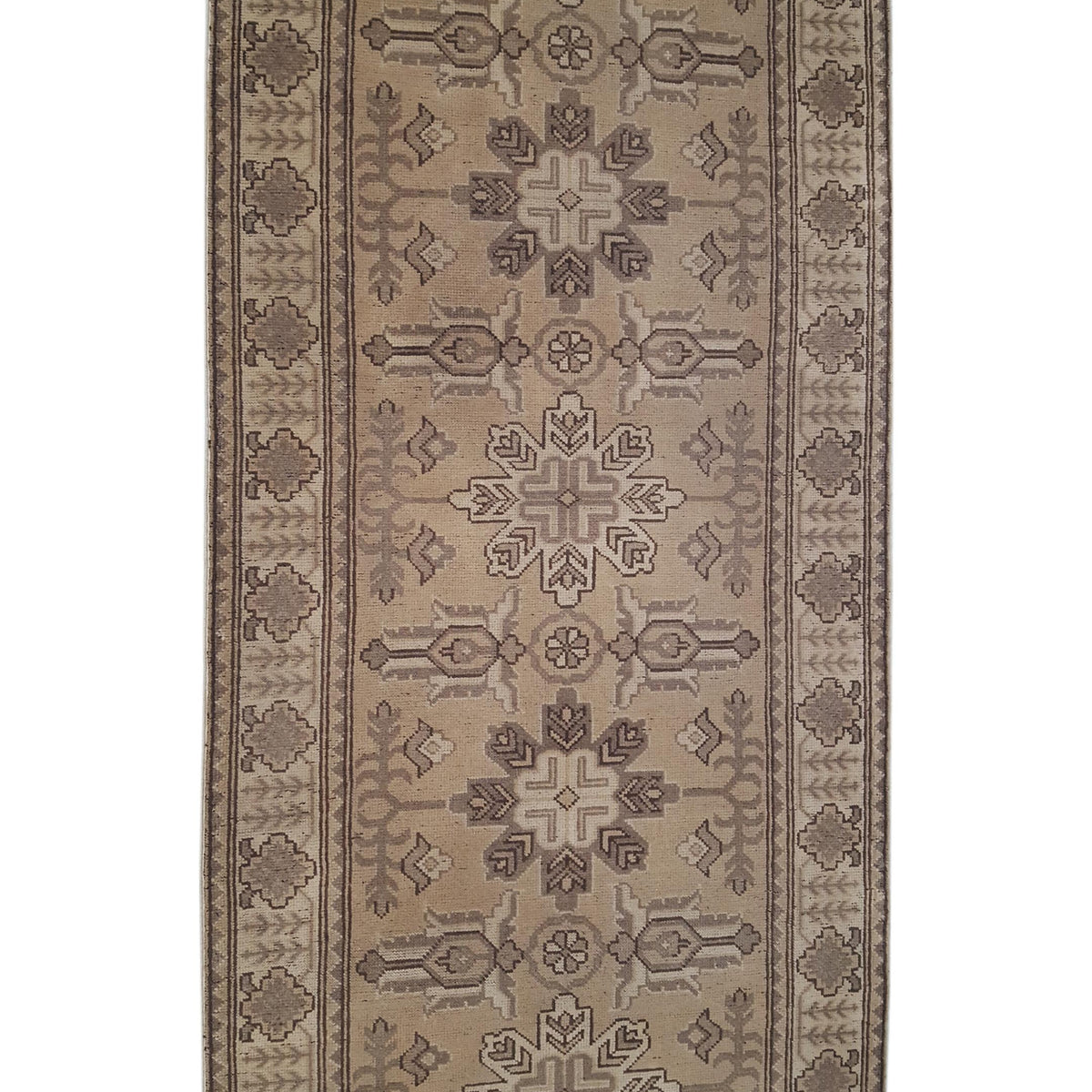 Pacific Shirvan 39487 Beige Beige Traditional Hand Knotted Rug