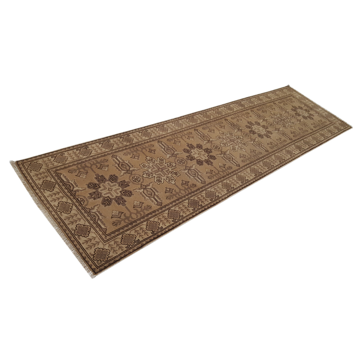 Pacific Shirvan 39487 Beige Beige Traditional Hand Knotted Rug