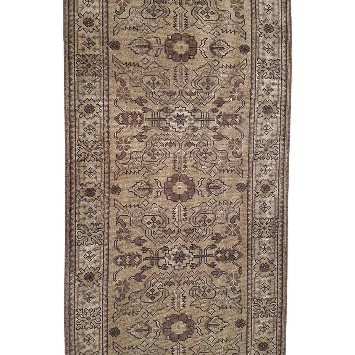 Pacific Shirvan 39491 Camel Ivory Traditional Hand Knotted Rug
