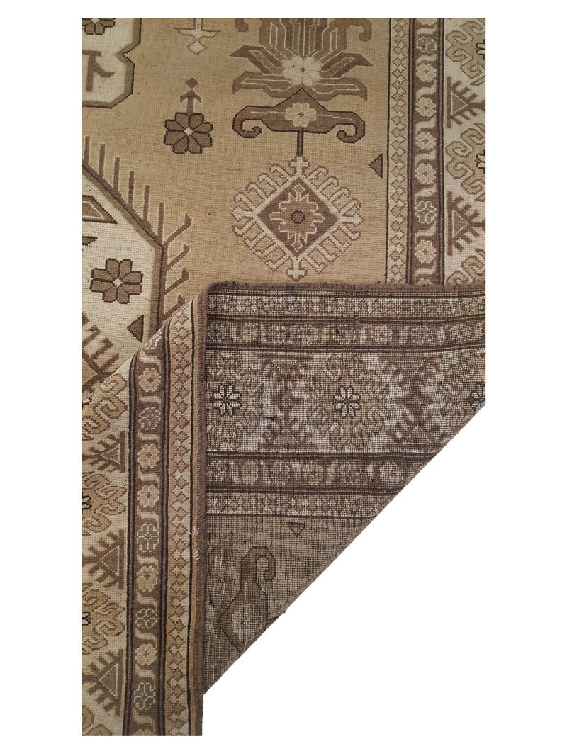 Pacific Shirvan 39494 Lt.Brown Gold Traditional Hand Knotted Rug