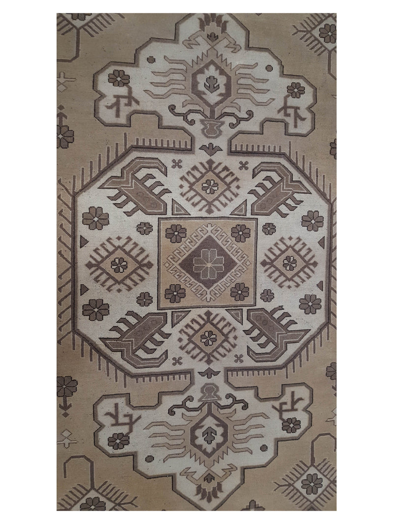 Pacific Shirvan 39494 Lt.Brown Gold Traditional Hand Knotted Rug