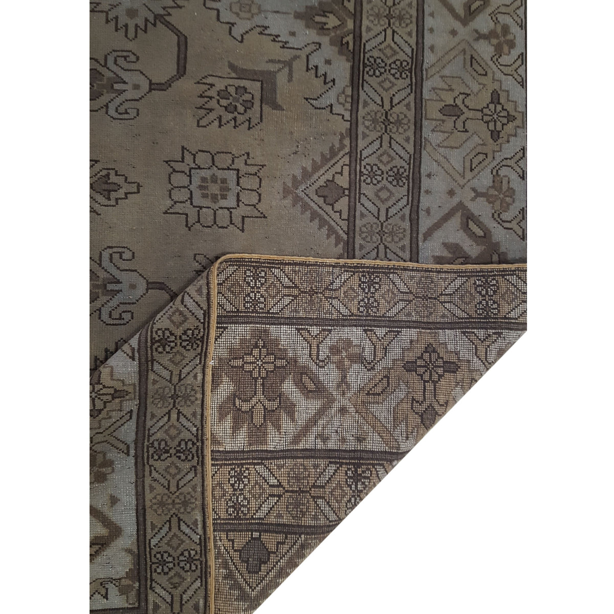 Pacific Shirvan 39500 Brown Brown Traditional Hand Knotted Rug