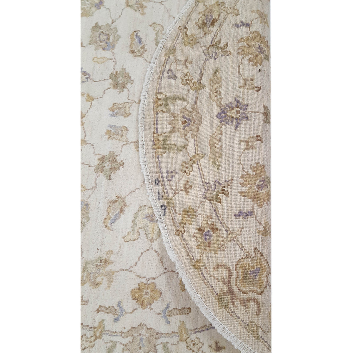 Pacific Ziegler 39517 Ivory Ivory Transitional Hand Knotted Rug