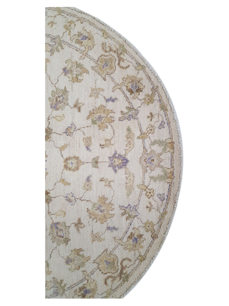 Pacific Ziegler 39517 Ivory Ivory Transitional Hand Knotted Rug