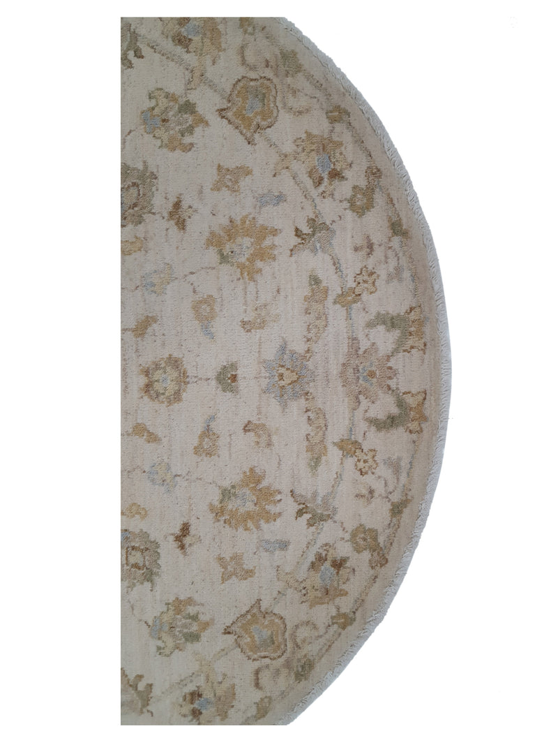 Pacific Ziegler 39519 Ivory Ivory Transitional Hand Knotted Rug