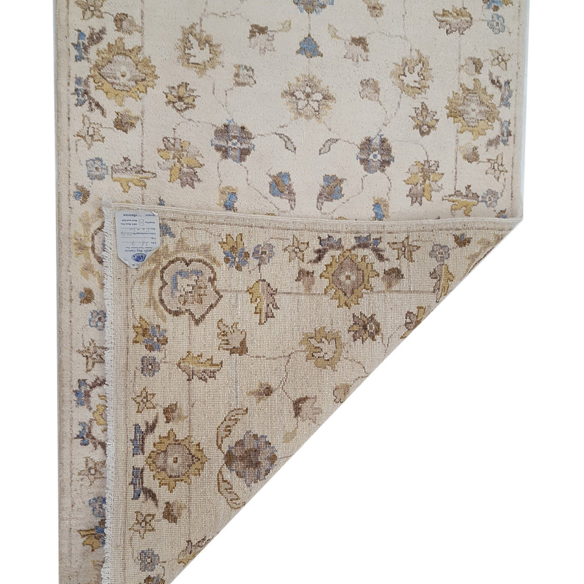 Pacific Ziegler 39520 Ivory Ivory Transitional Hand Knotted Rug