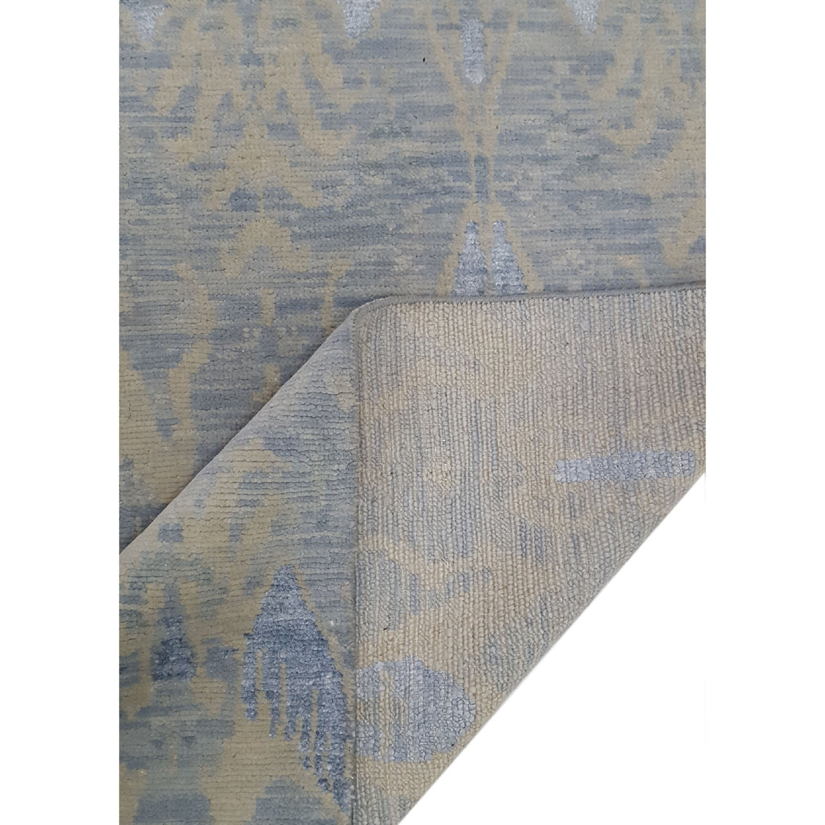 Pacific Arts and Crafts 39538 Silver Grey Transitional Hand Knotted Rug