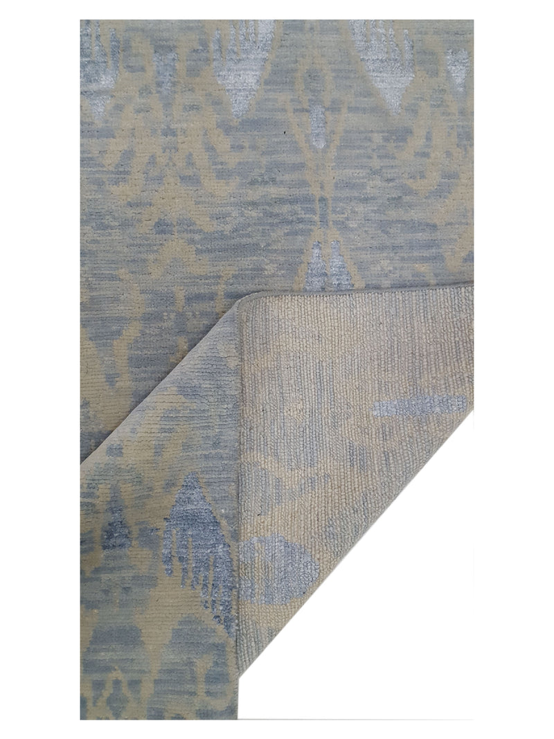 Pacific Arts and Crafts 39538 Silver Grey Transitional Hand Knotted Rug