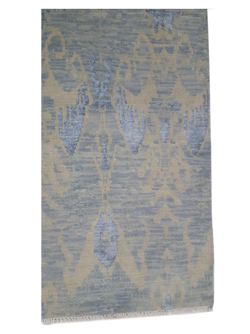 Pacific Arts and Crafts 39538 Silver Grey Transitional Hand Knotted Rug