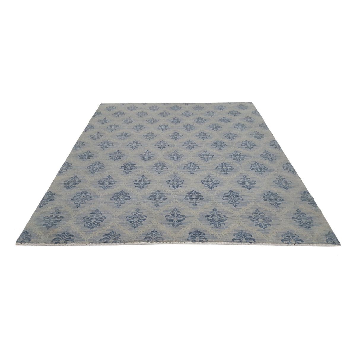 Pacific Arts and Crafts 39539 Ivory Blue Transitional Hand Knotted Rug