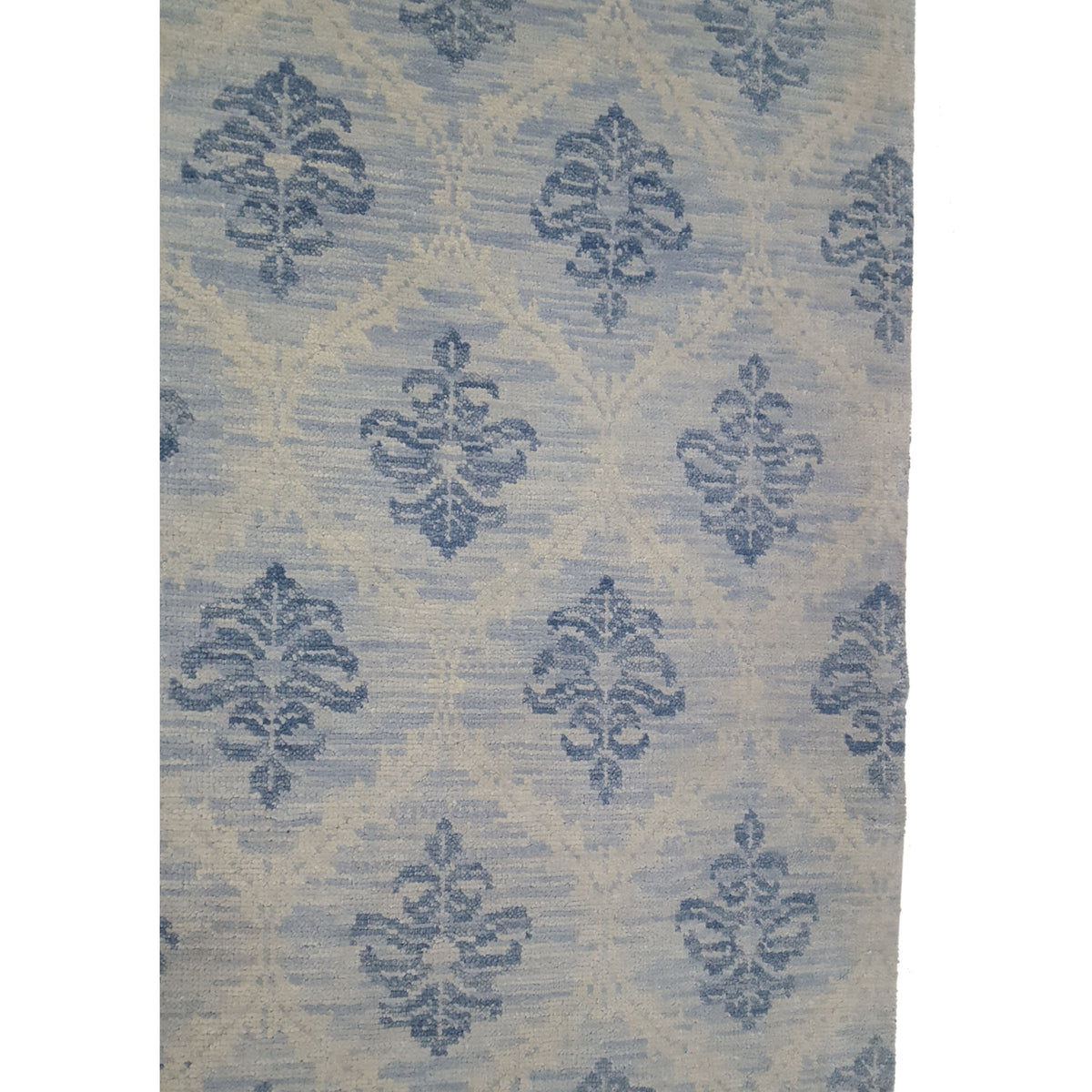 Pacific Arts and Crafts 39539 Ivory Blue Transitional Hand Knotted Rug