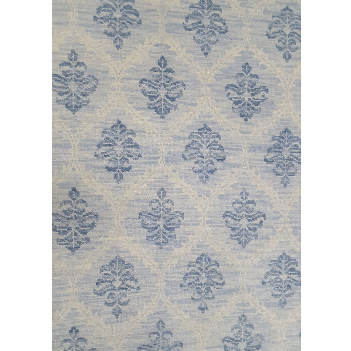 Pacific Arts and Crafts 39539 Ivory Blue Transitional Hand Knotted Rug