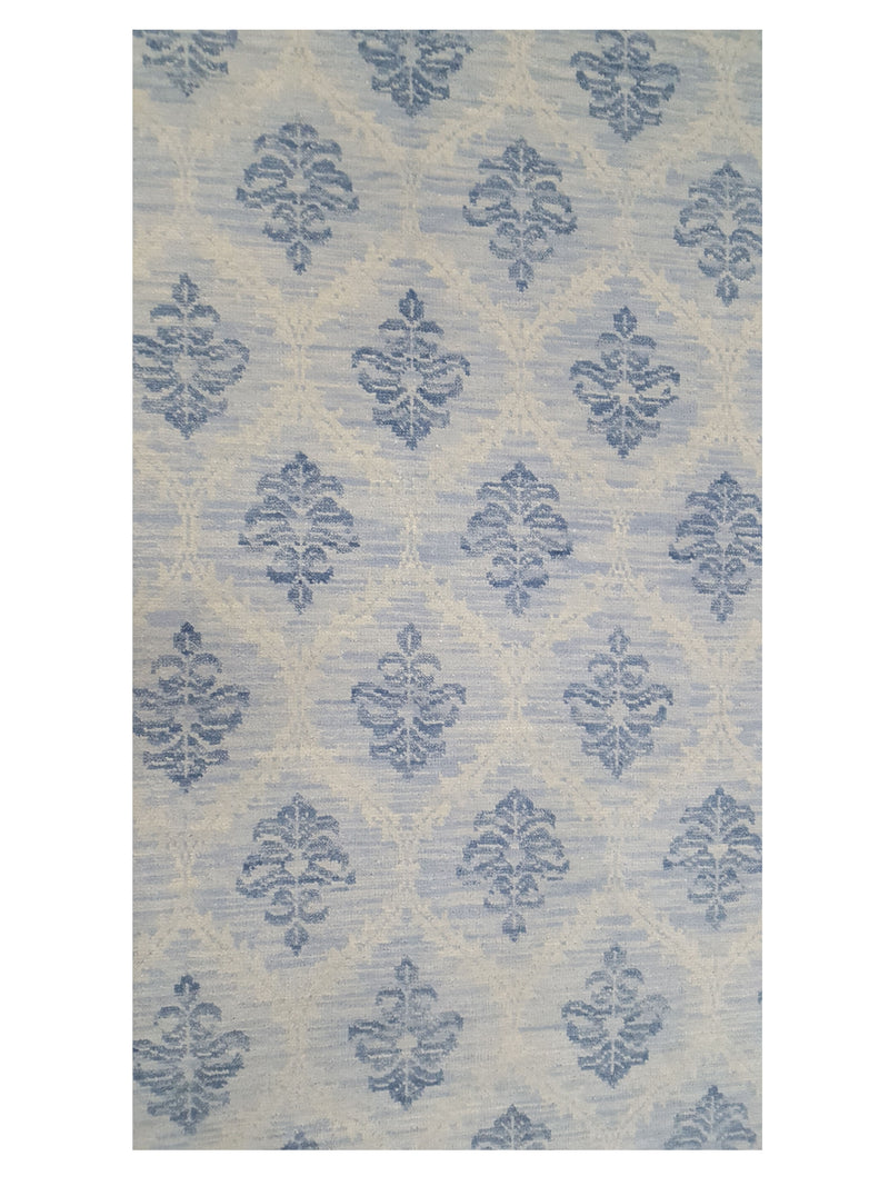 Pacific Arts and Crafts 39539 Ivory Blue Transitional Hand Knotted Rug