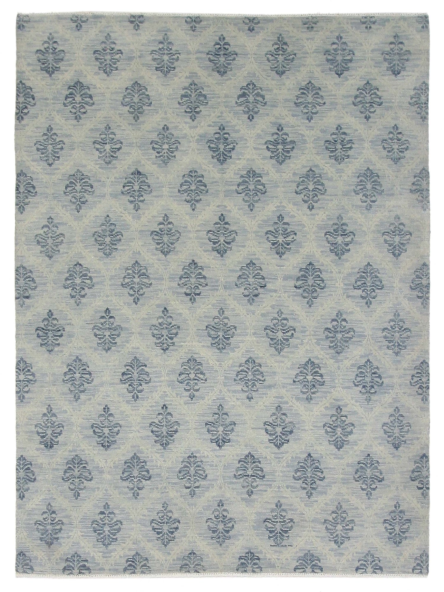 Pacific Arts and Crafts  Ivory Blue Transitional