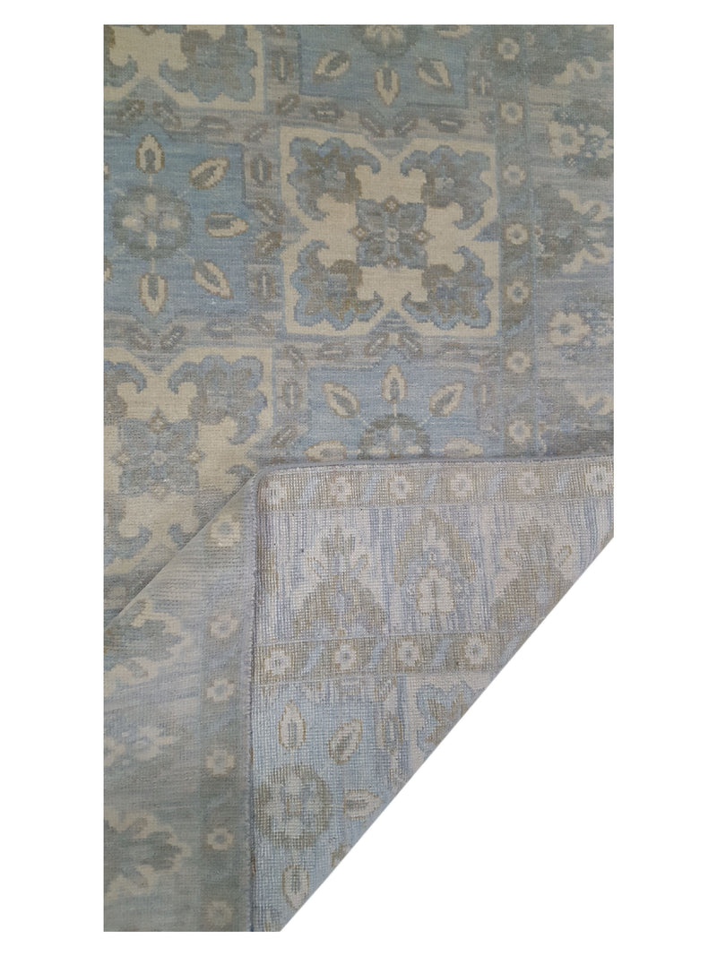 Pacific Khotan 39545 Beige Green Transitional Hand Knotted Rug