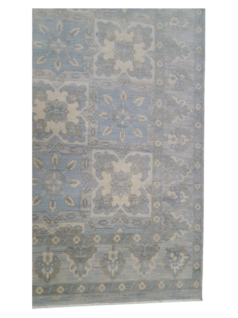 Pacific Khotan 39545 Beige Green Transitional Hand Knotted Rug