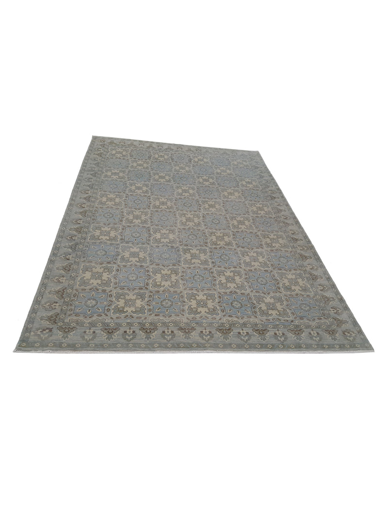 Pacific Khotan 39547 Beige Sky Transitional Hand Knotted Rug