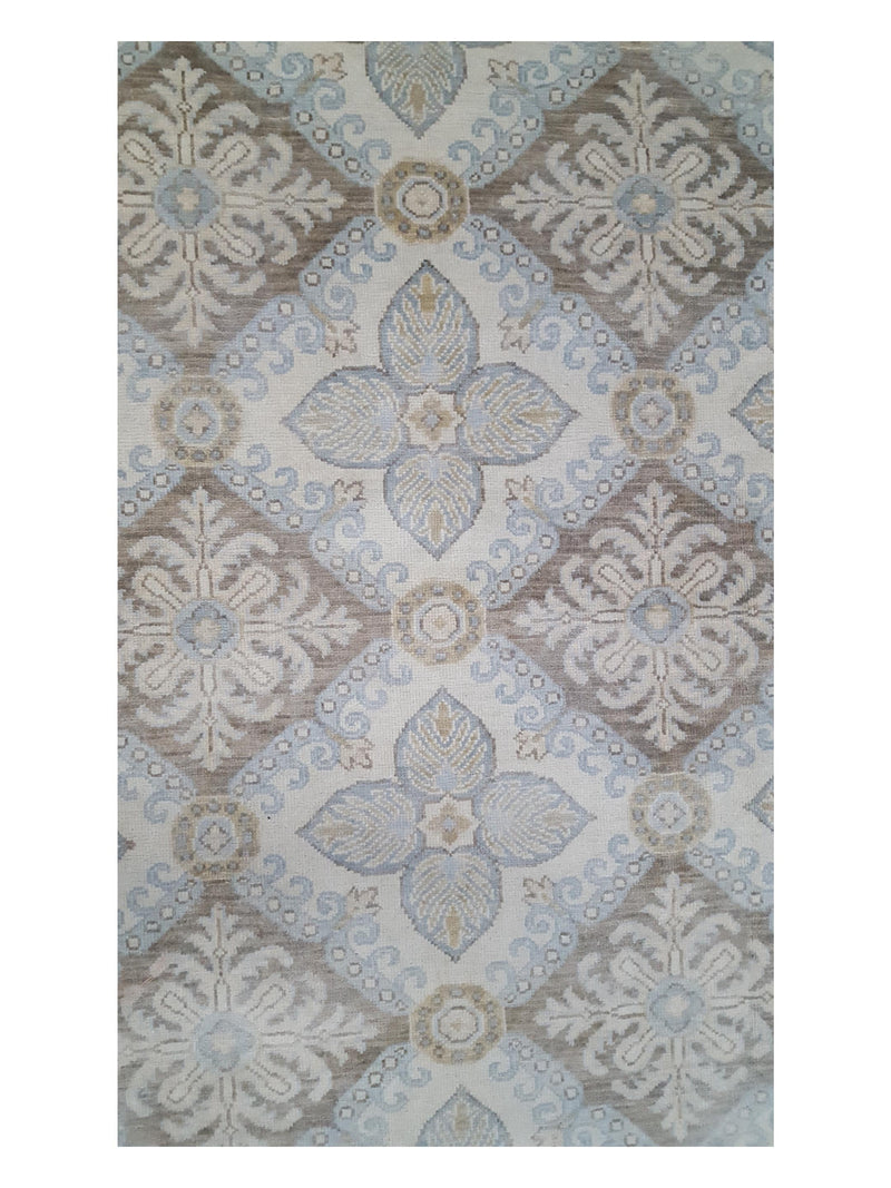 Pacific Khotan 39551 Beige Beige Transitional Hand Knotted Rug