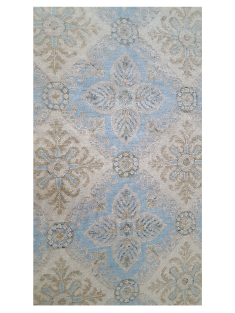 Pacific Khotan 39552 Aqua Aqua Transitional Hand Knotted Rug