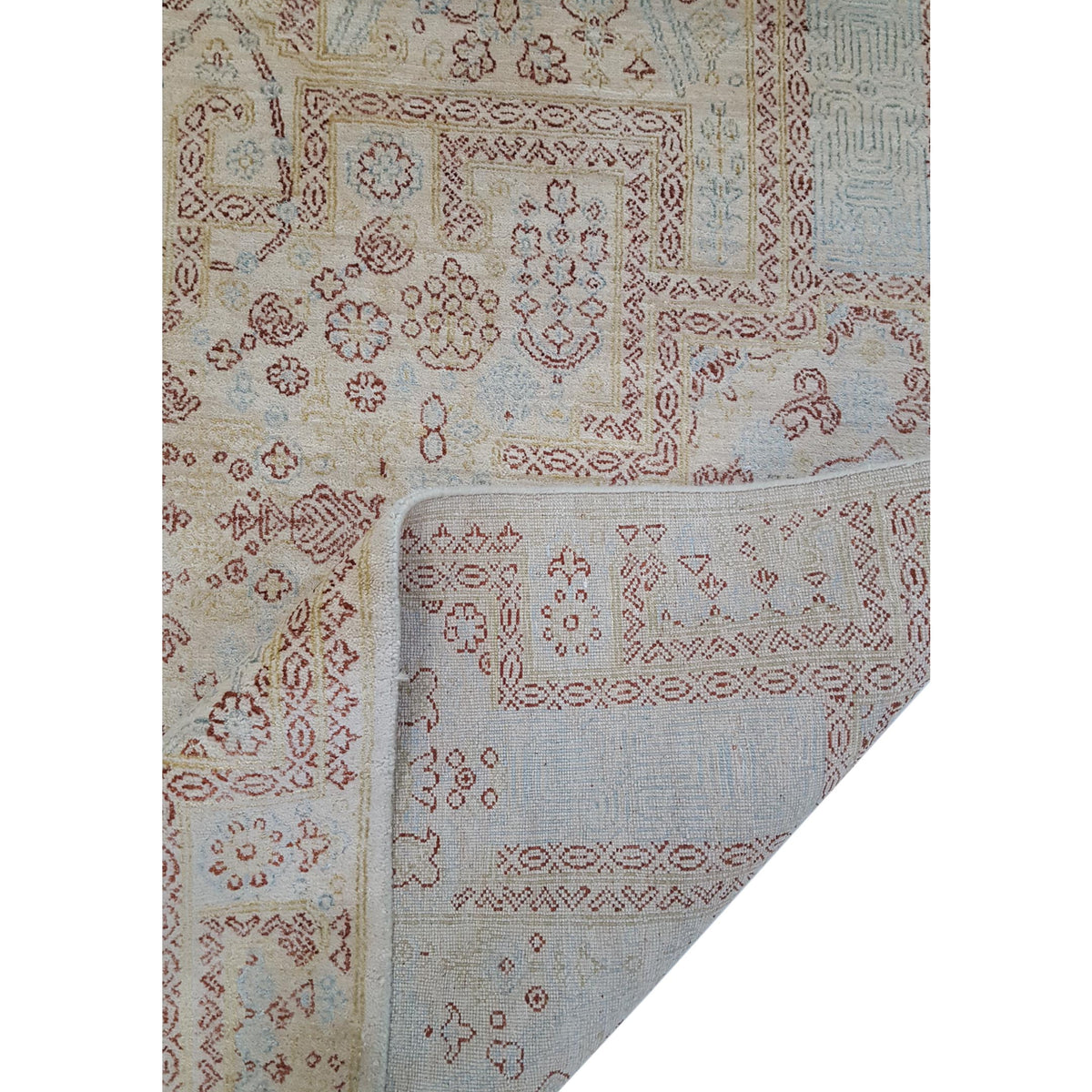 Pacific Jewel 39557 Beige Brown Transitional Hand Knotted Rug
