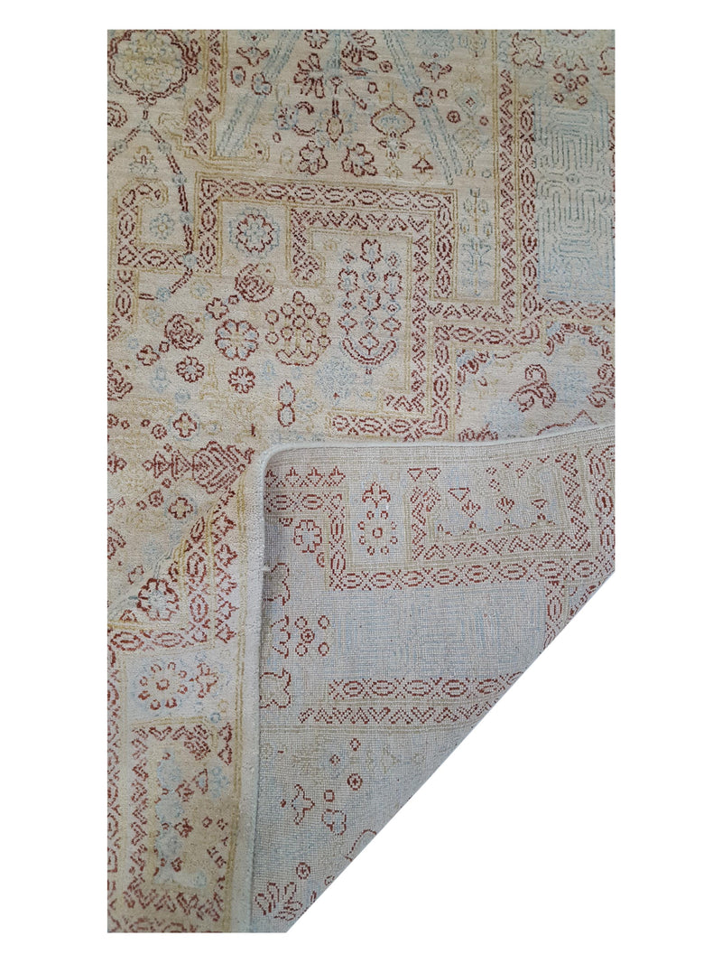 Pacific Jewel 39557 Beige Brown Transitional Hand Knotted Rug