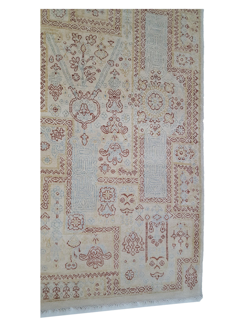 Pacific Jewel 39557 Beige Brown Transitional Hand Knotted Rug
