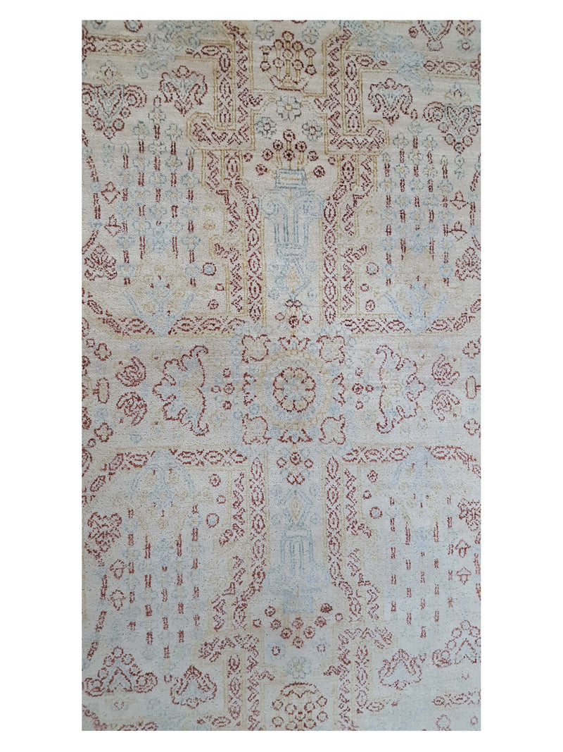 Pacific Jewel 39557 Beige Brown Transitional Hand Knotted Rug