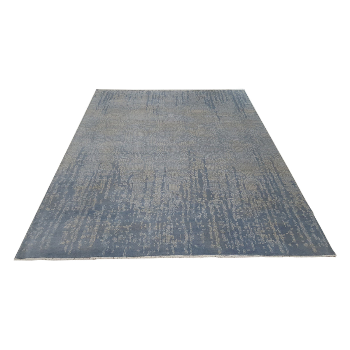 Pacific Jewel 39565 Silver Grey Transitional Hand Knotted Rug