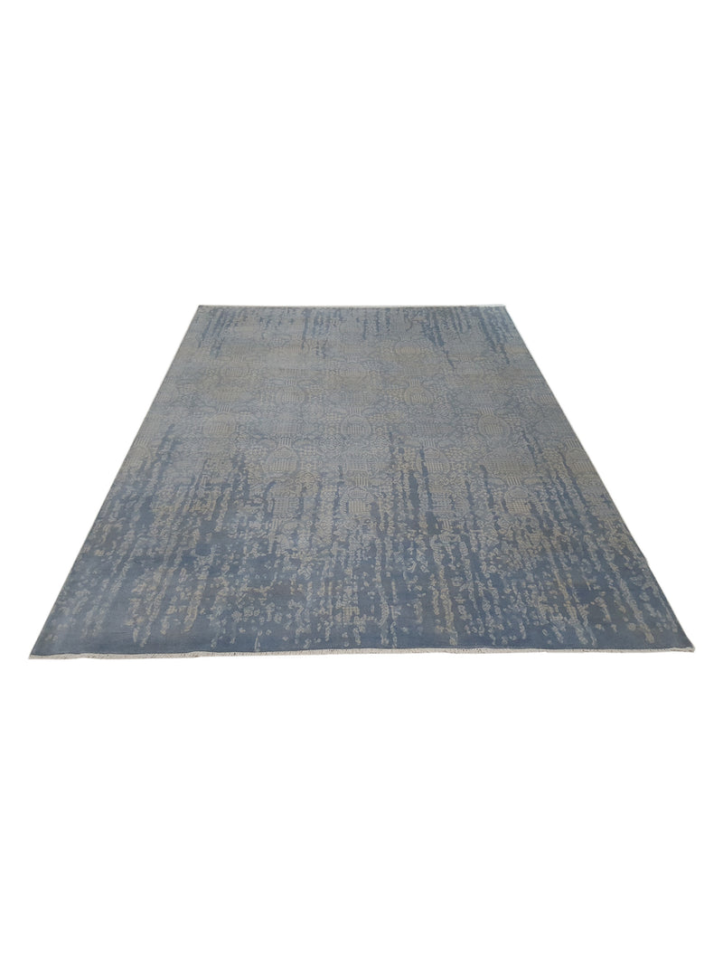 Pacific Jewel 39565 Silver Grey Transitional Hand Knotted Rug