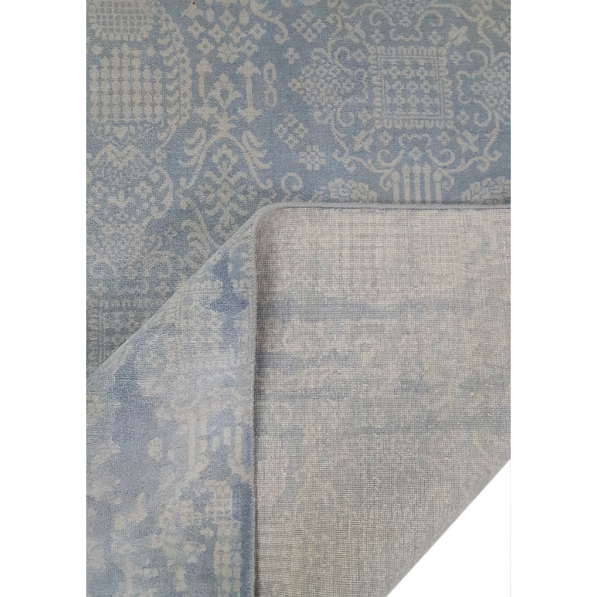 Pacific Jewel 39565 Silver Grey Transitional Hand Knotted Rug