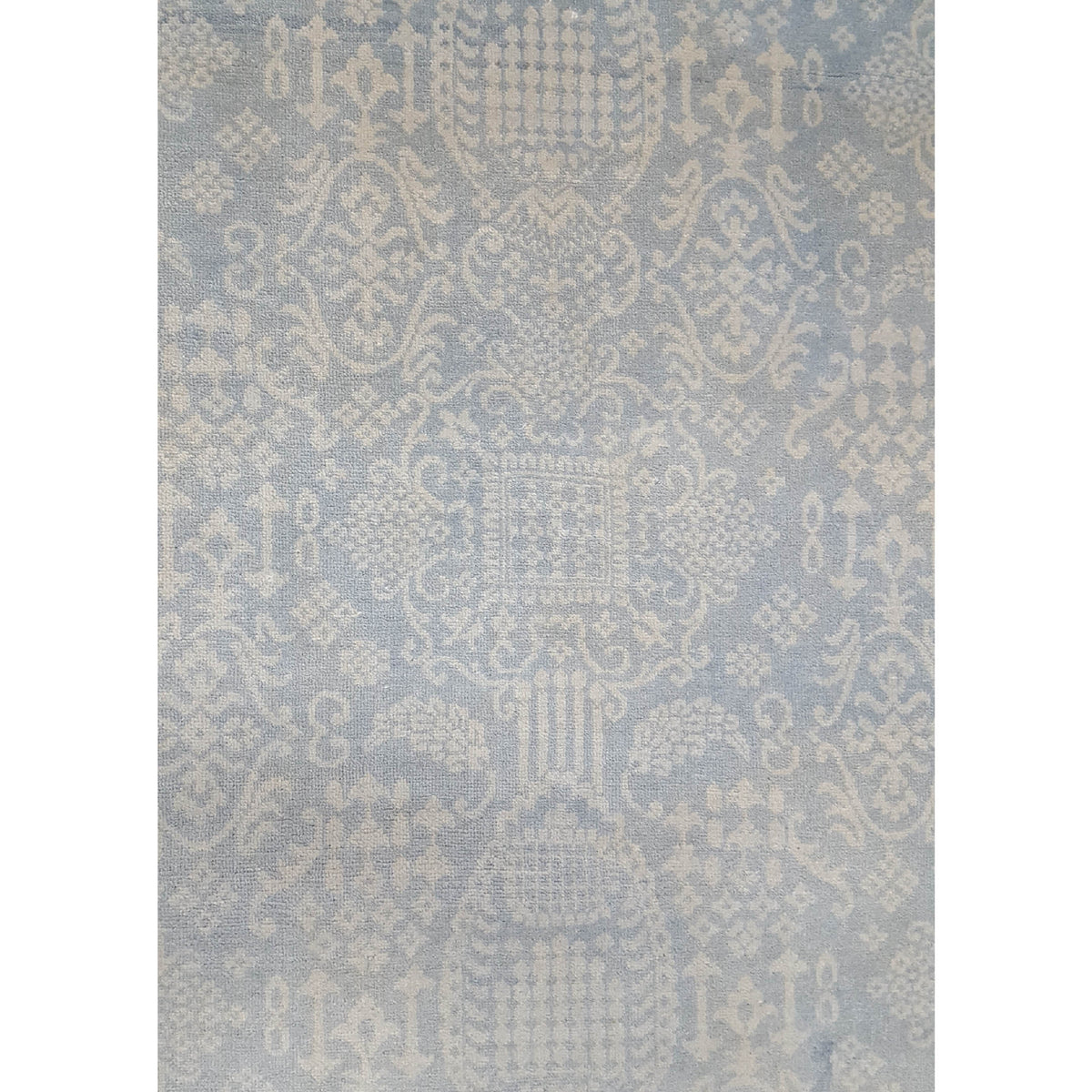 Pacific Jewel 39565 Silver Grey Transitional Hand Knotted Rug