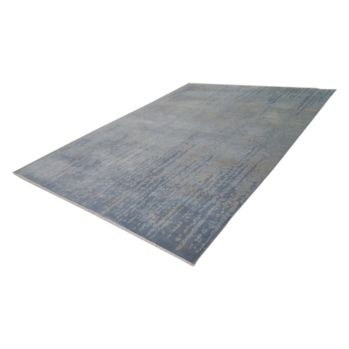 Pacific Jewel 39565 Silver Grey Transitional Hand Knotted Rug