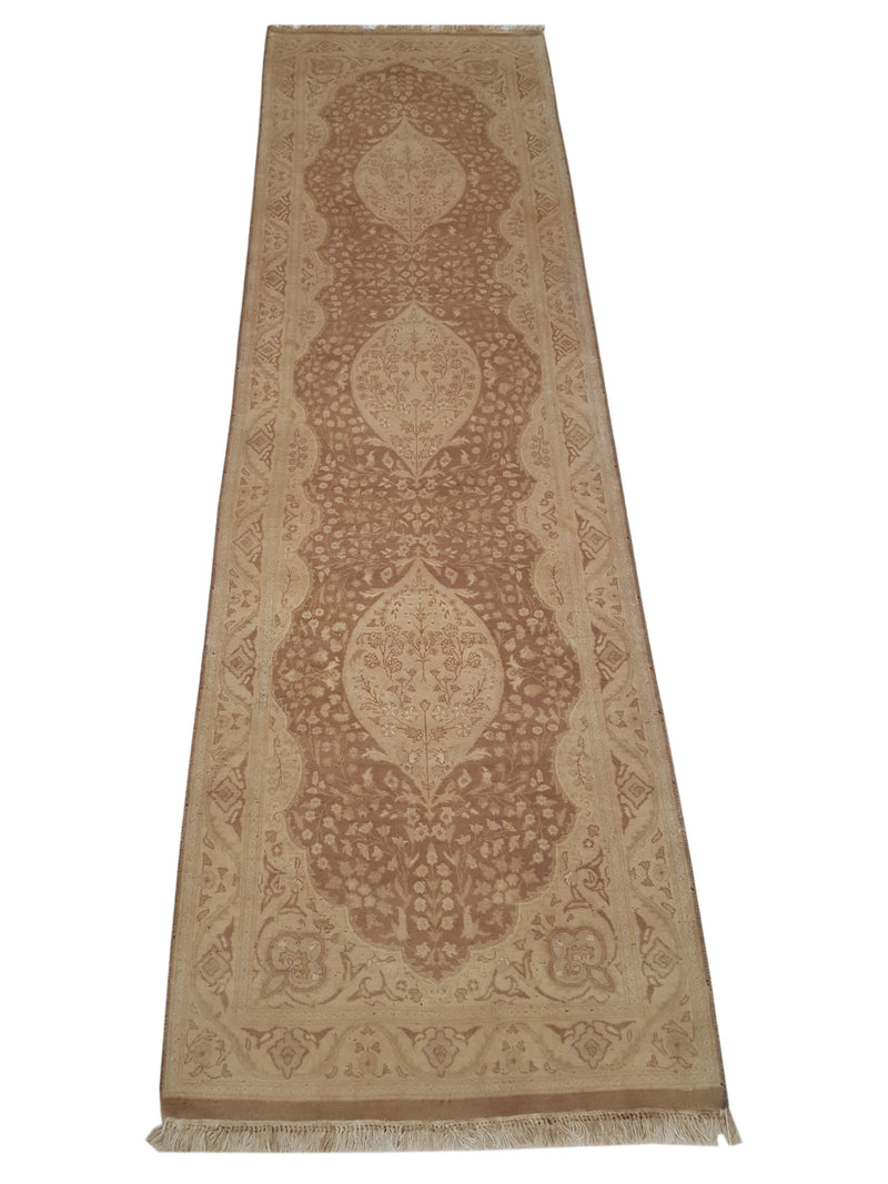 Pacific Classic 39593 Lt.Brown Gold Traditional Hand Knotted Rug