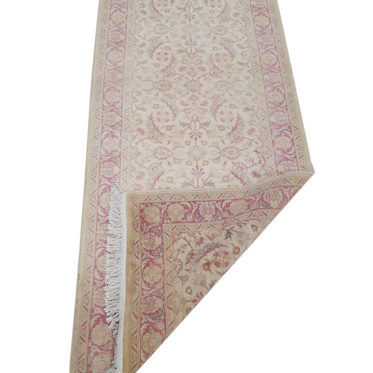 Pacific Classic 39597 Ivory Pink Traditional Hand Knotted Rug