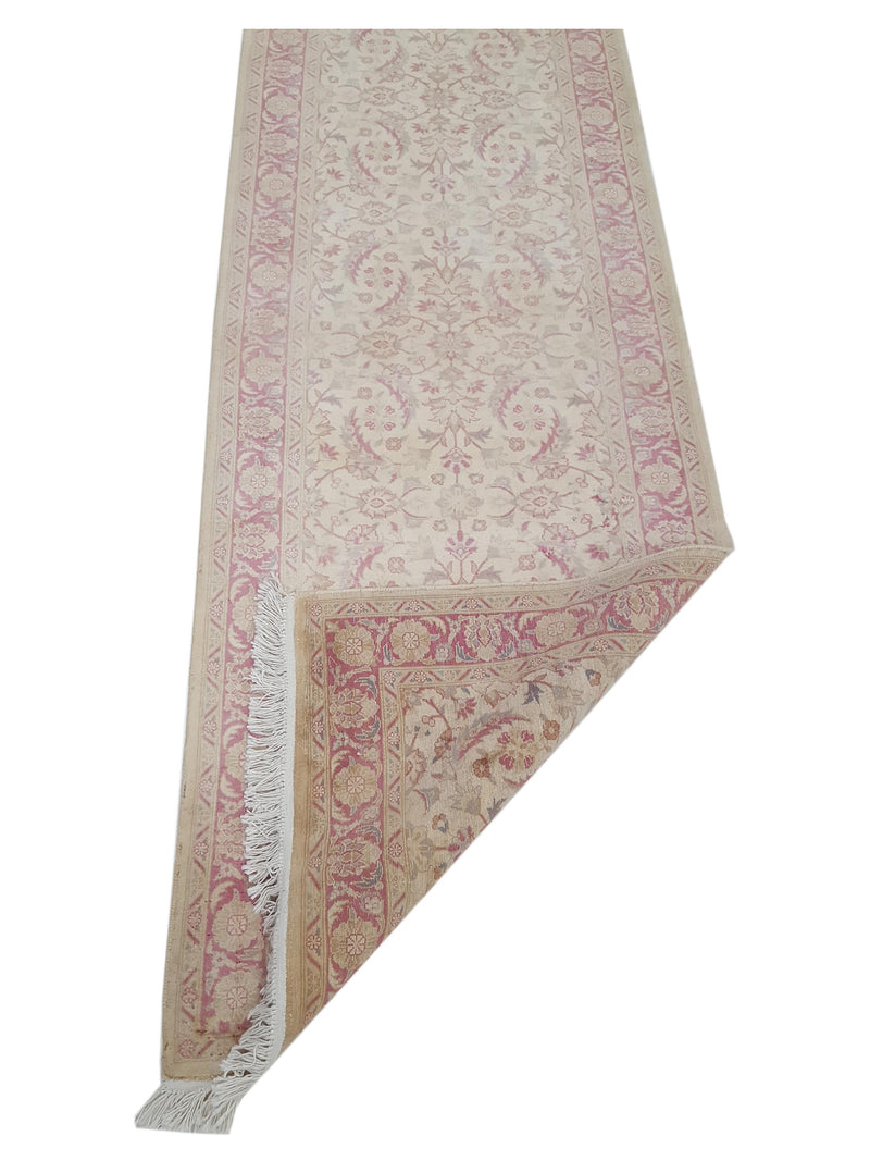 Pacific Classic 39597 Ivory Pink Traditional Hand Knotted Rug