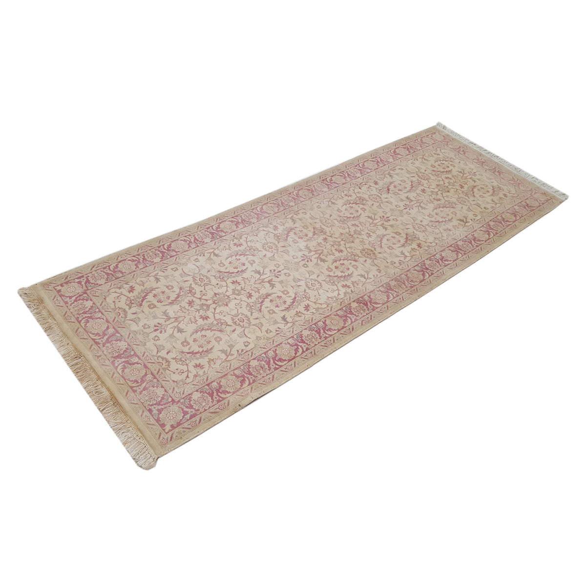 Pacific Classic 39597 Ivory Pink Traditional Hand Knotted Rug