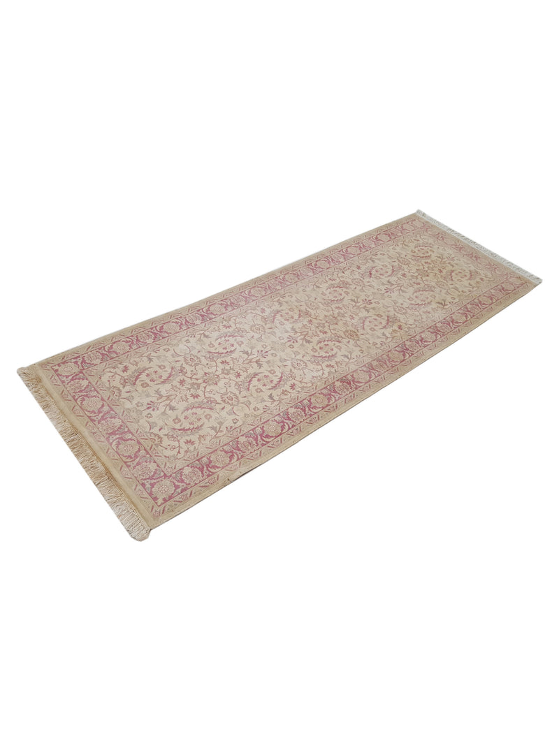 Pacific Classic 39597 Ivory Pink Traditional Hand Knotted Rug